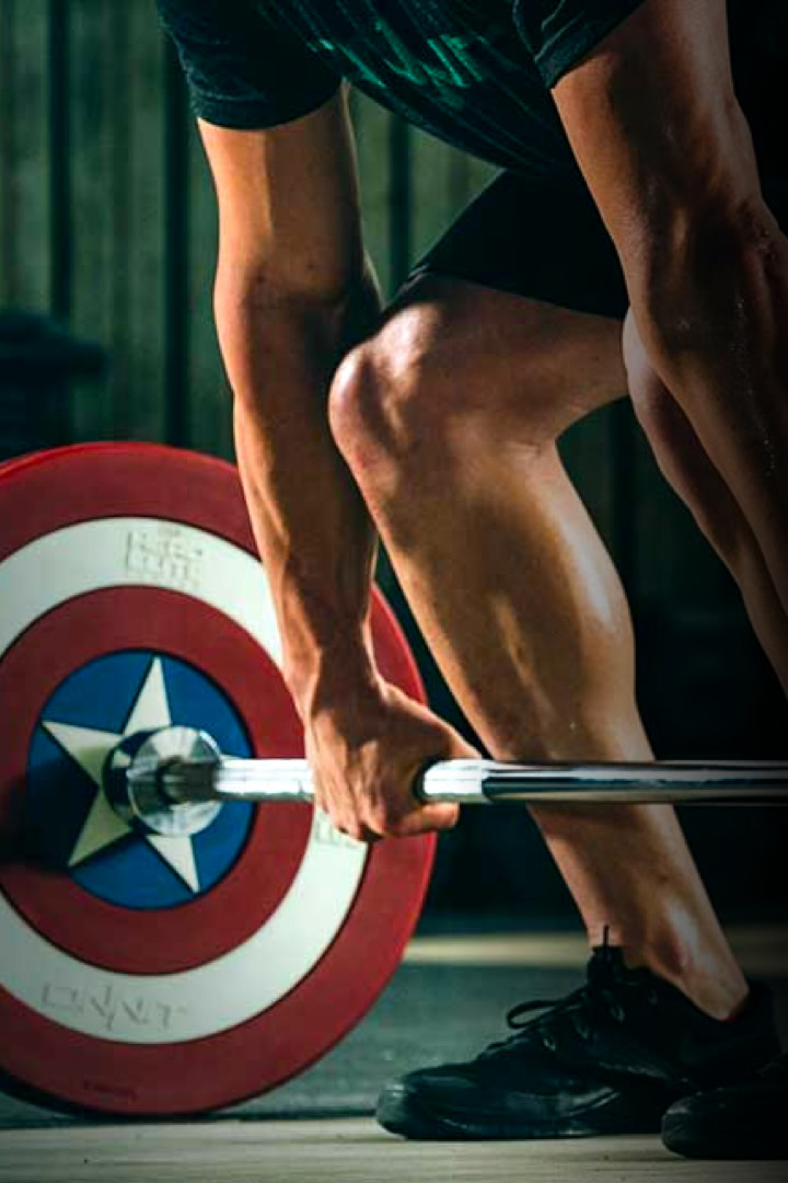 Marvel Hero Elite Series – Captain America Shield Barbell Weight Plates
